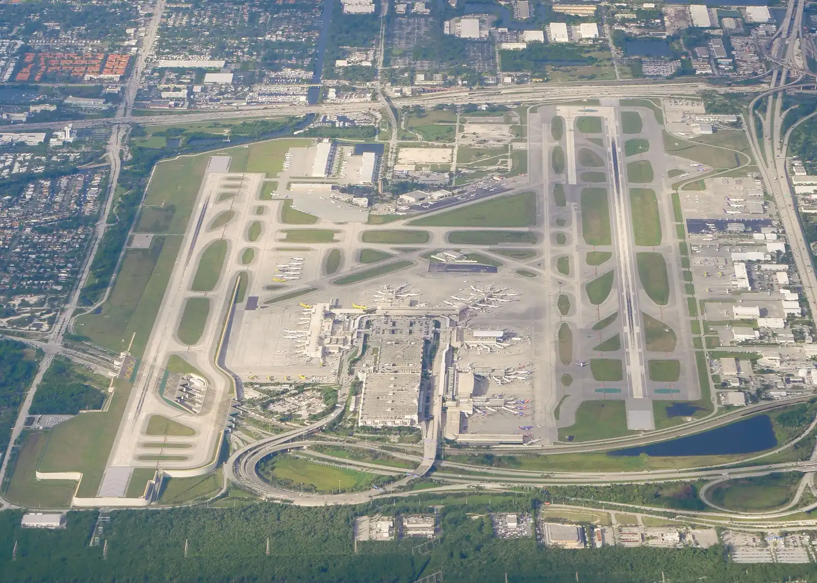 Fort Lauderdale-Hollywood International from the air.