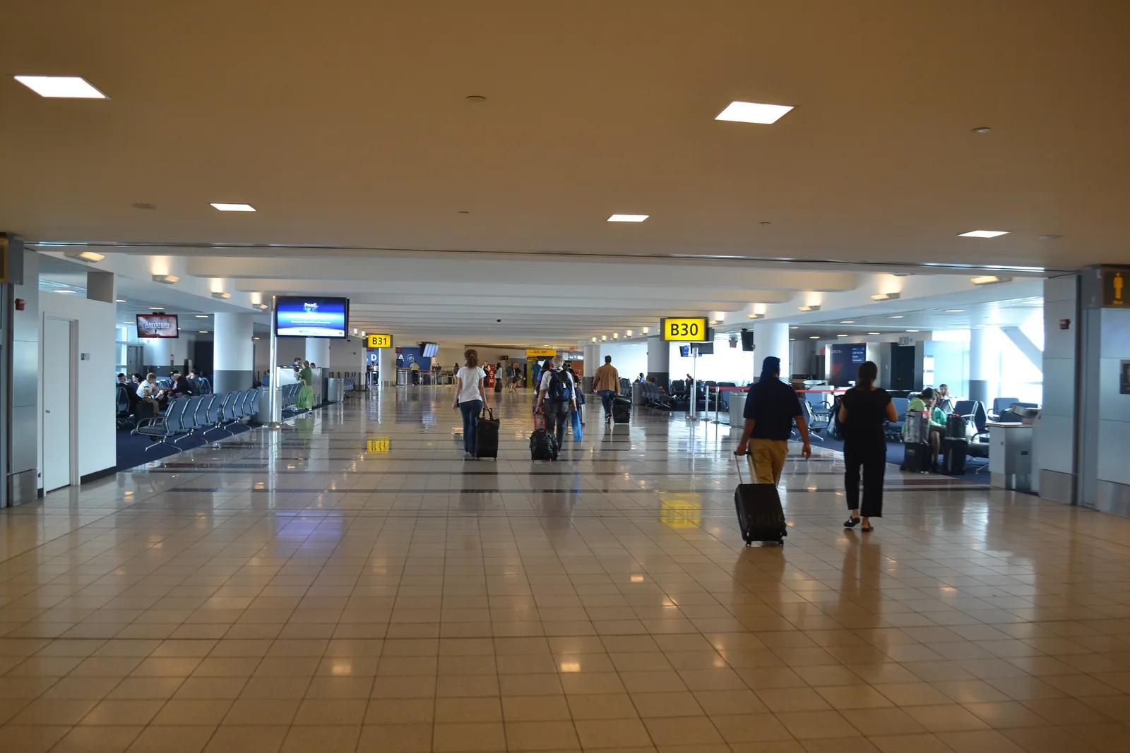 A concourse at John F. Kennedy International.
