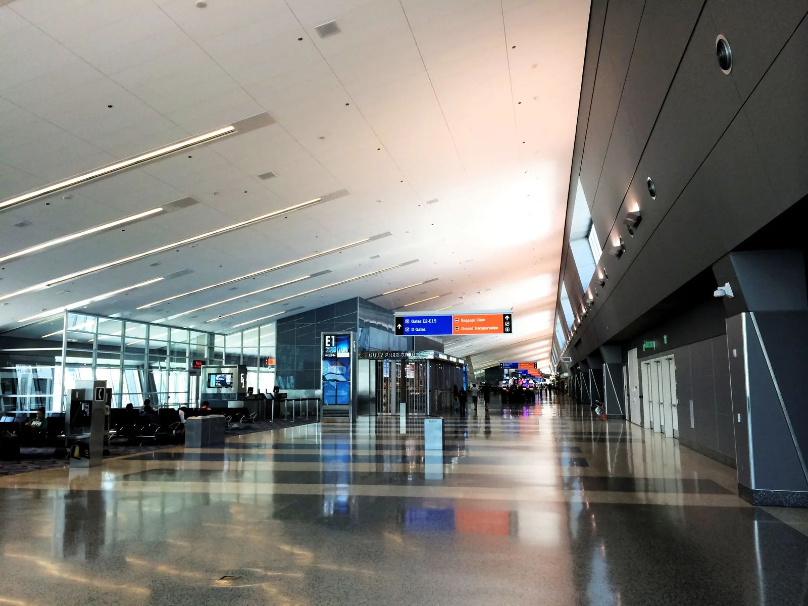 The Terminal 3 concourse at Harry Reid International in Las Vegas.