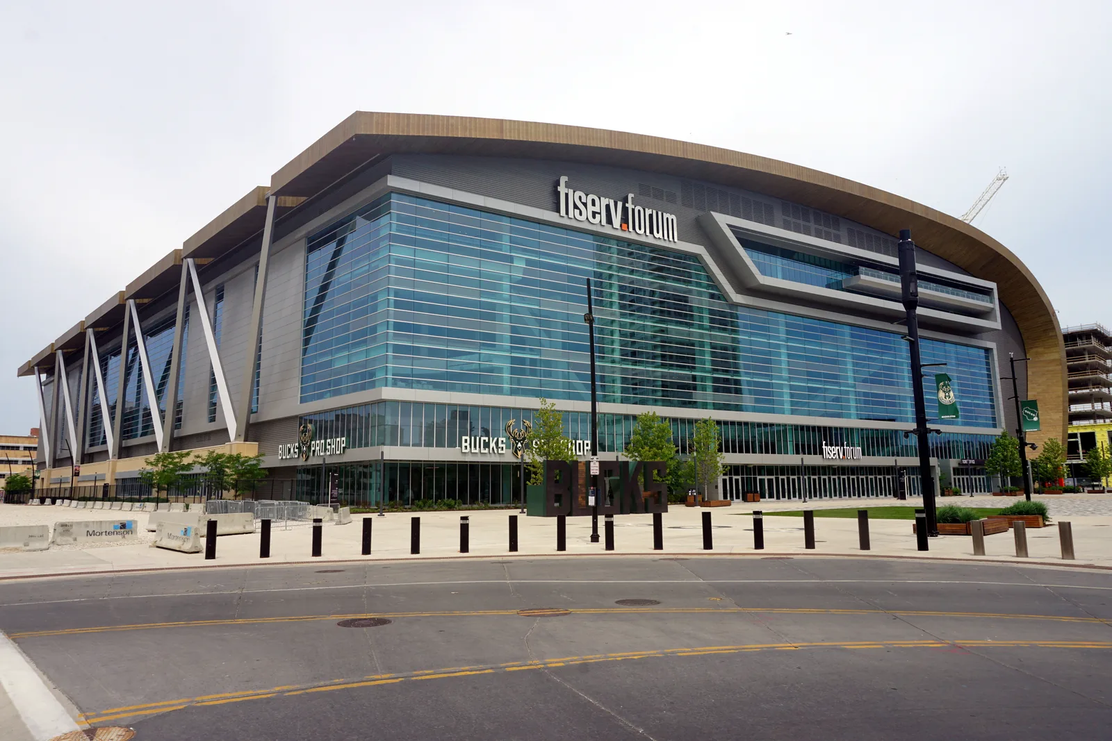 Fiserv Forum in downtown Milwaukee