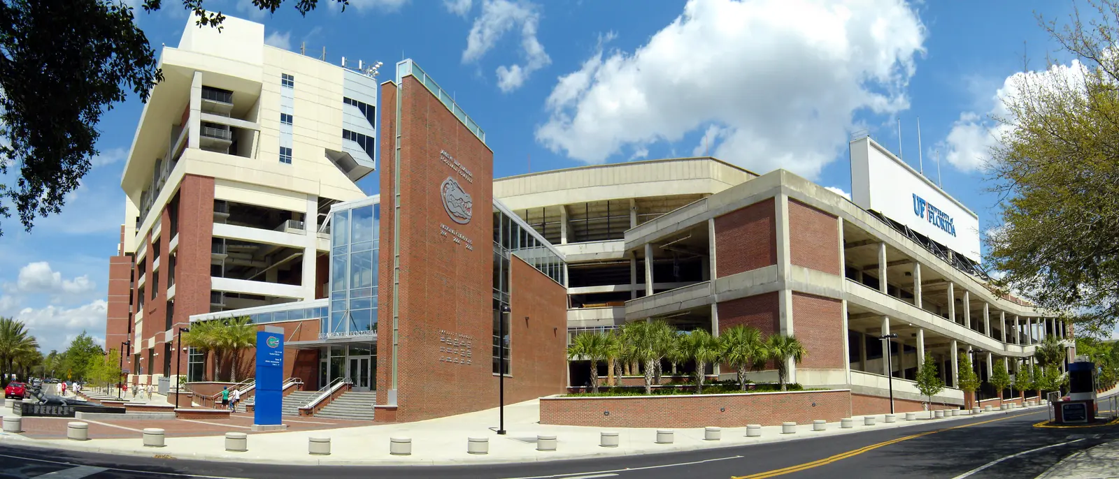 Ben Hill Griffin Stadium seen from outside, in Gainesville.