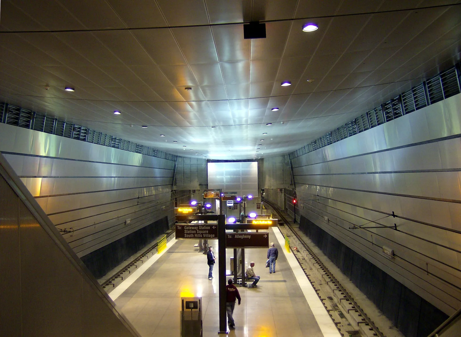 North Side station on the T, below street level.