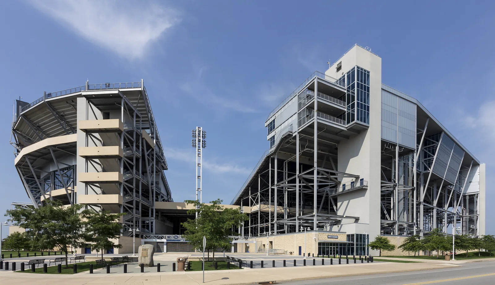 Beaver Stadium seen from outside, at Penn State.